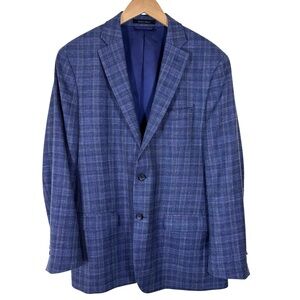 Lauren Ralph Lauren Blue Plaid Sport Coat 42R
